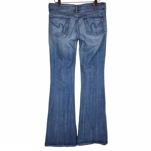 CITIZENS OF HUMANITY Jeans Low Waist Flare Ingrid #002 Stretch Denim Y2K Size 28 - Picture 4 of 14